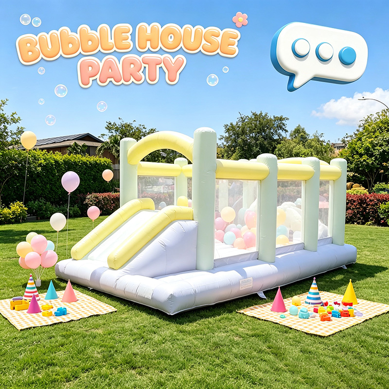 Party Games Easy Kids - Solid Color Mini Inflatable Obstacle Course,