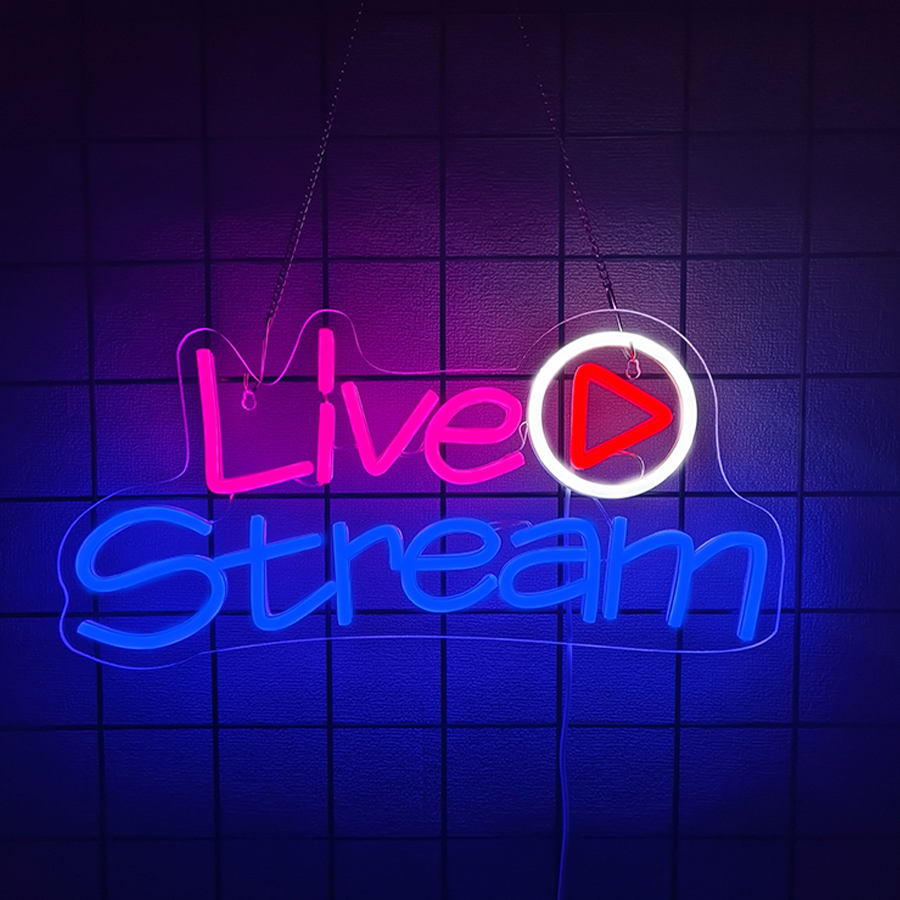Party Games Stream - Live Stream Led Neon Sign, Wall