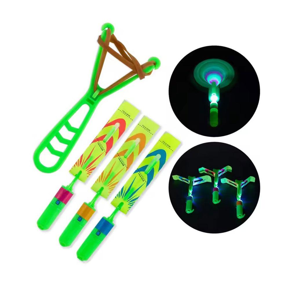 Catch Ball Velcro - 5PCS LED Slingshot Flying Copters Light-Up