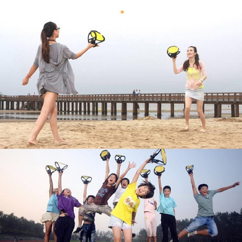 Outdoor Games Parent-Child Thr - Catch Ball Velcro ulasan dan harga