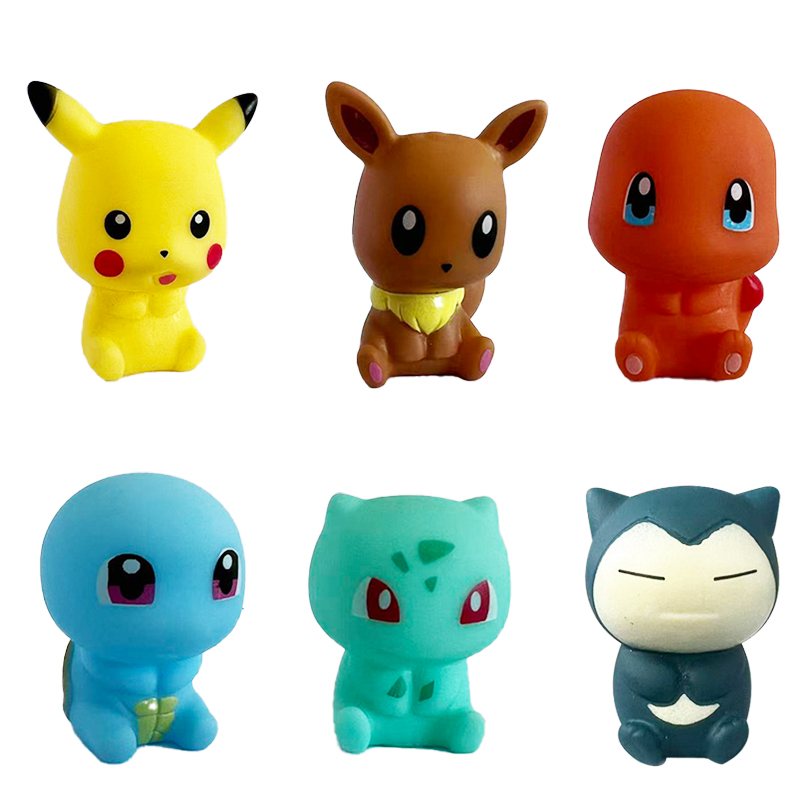 6Pcs Pokemon Bath Toys Pikachu - Party Games Baby Shower ulasan dan harga