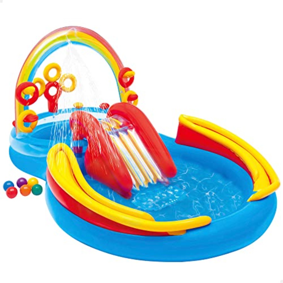 inflatable pool with water sli - Ring Toss Outdoor ulasan dan harga