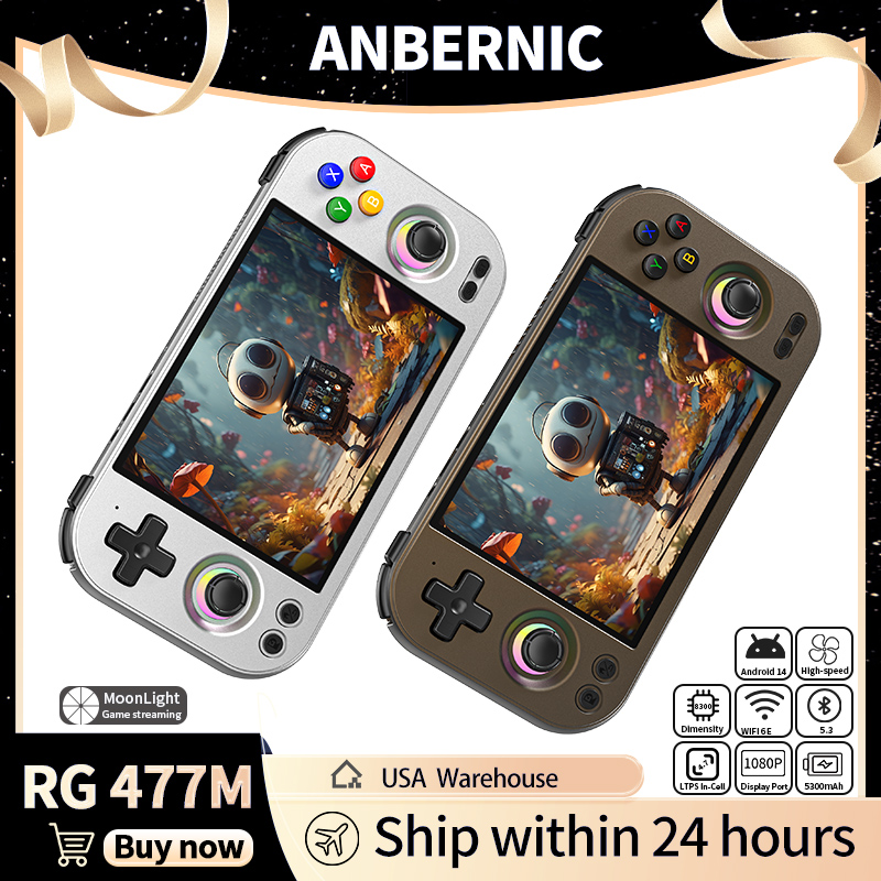 ANBERNIC RG 477M Retro Handhel - Party Games Android ulasan dan harga
