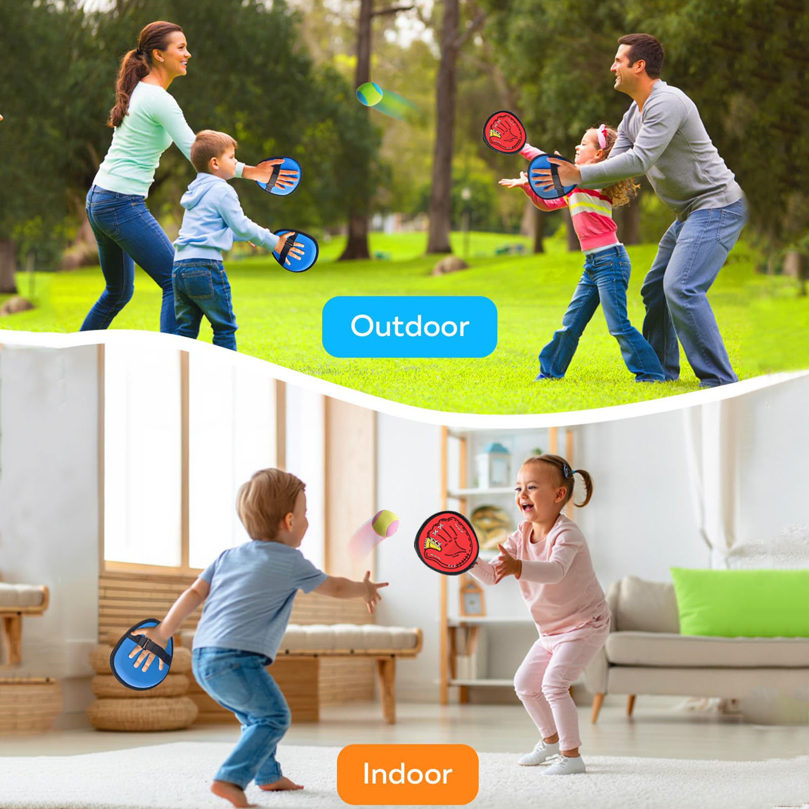 4Set Kids Sucker Sticky Ball T - Catch Ball Velcro ulasan dan harga