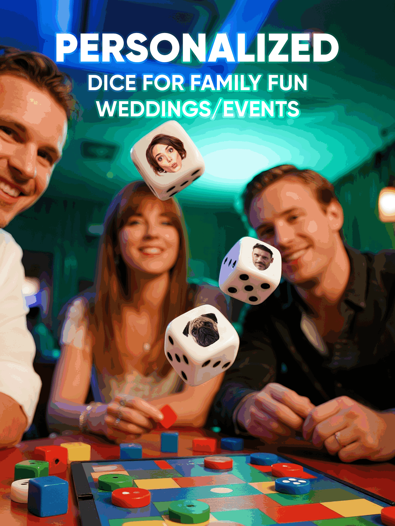Custom Face Dice Personalized  - Party Games Baby Shower ulasan dan harga