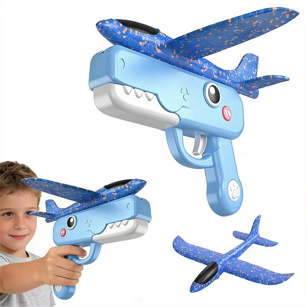Kids Airplane Launcher Toy Gun - Party Games Easy Kids ulasan dan harga