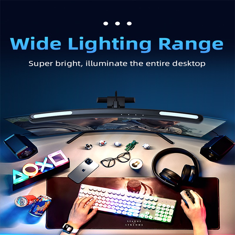 Curved LED Monitor Light Bar R - Party Games On Switch ulasan dan harga