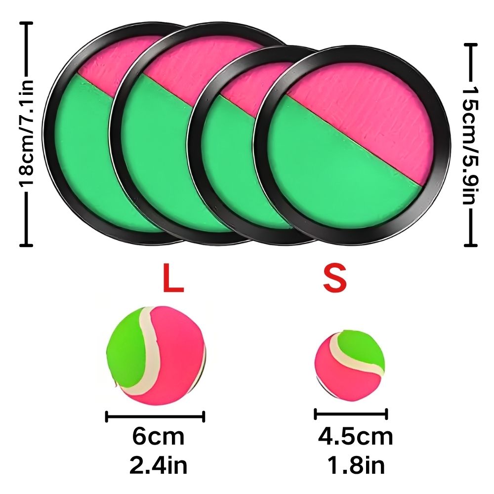 1 Set S/L Toss and Catch Ball  - Catch Ball Velcro ulasan dan harga