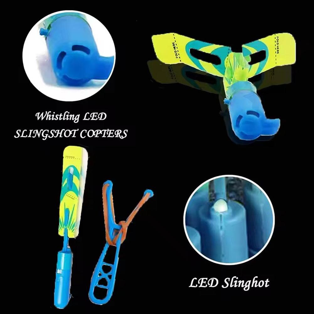 5PCS LED Slingshot Flying Copt - Catch Ball Velcro ulasan dan harga
