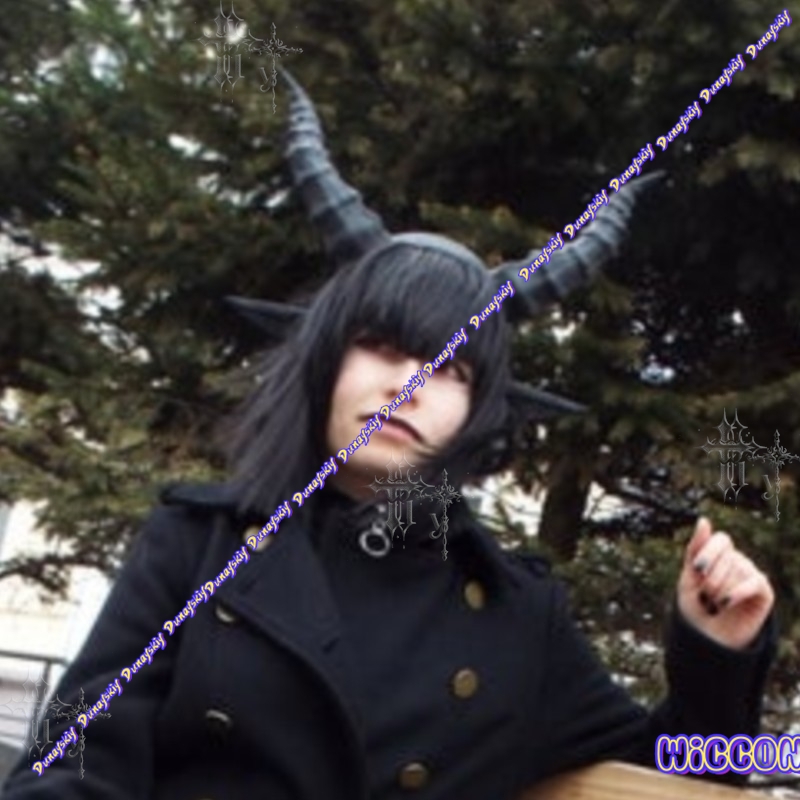 Black Devil Horn and Ears Head - Party Games Stream ulasan dan harga