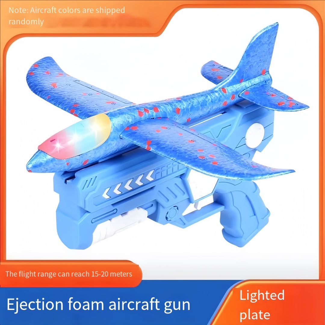 Foam Plane Gun Launcher Popula - Catch Ball Velcro ulasan dan harga