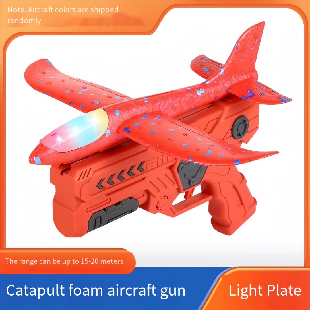 Foam Plane Gun Launcher Popula - Catch Ball Velcro ulasan dan harga
