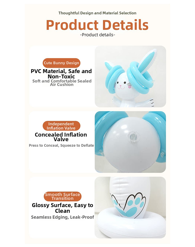 Easter Inflatable Bunny Ring T - Ring Toss Outdoor ulasan dan harga
