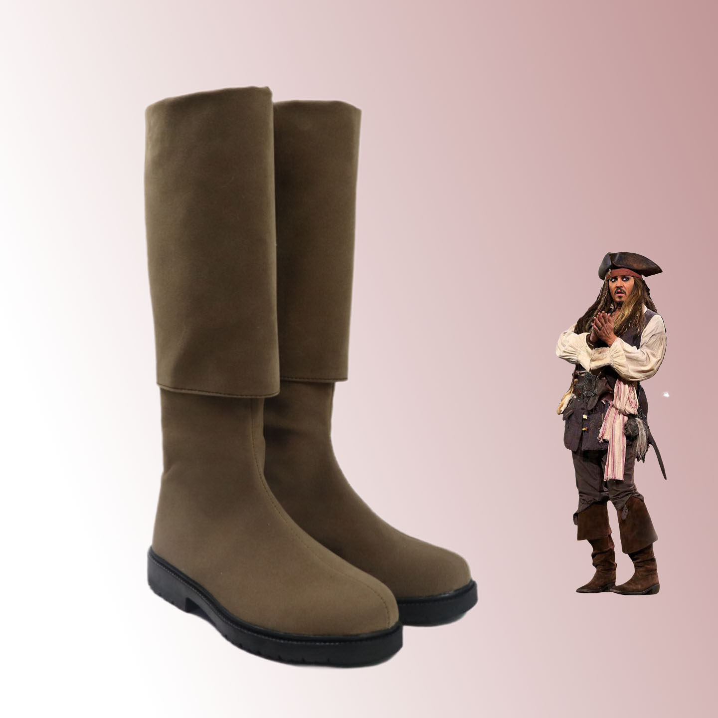Jack Sparrow Cosplay Shoes Bro - Party Games Jack ulasan dan harga