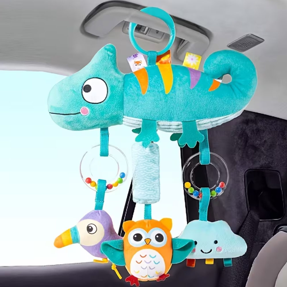 Soft Cartoon Animal Hanging Ra - Party Games Baby Shower ulasan dan harga