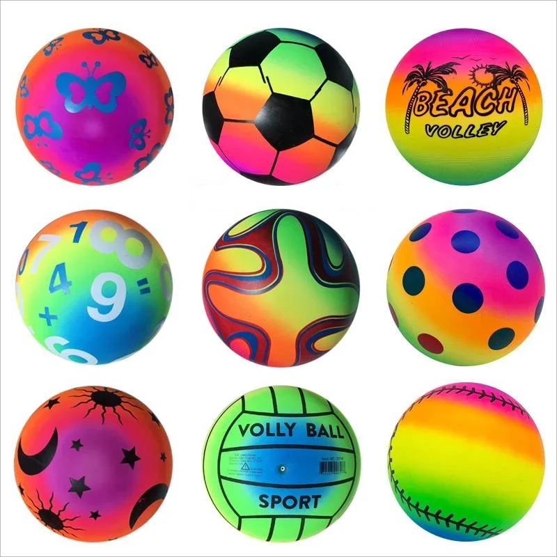 1pc Elastic Rainbow Ball Soft  - Catch Ball Velcro ulasan dan harga
