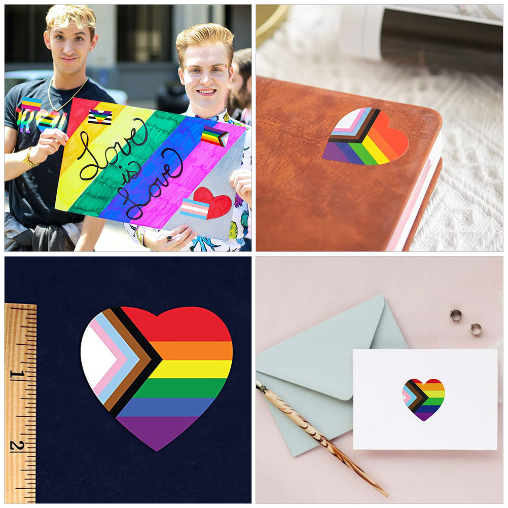 2 Rolls Rainbow Pride Stickers - Party Games Easy ulasan dan harga