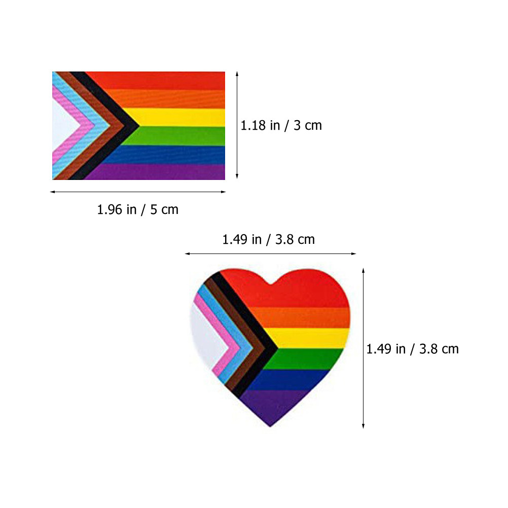 2 Rolls Rainbow Pride Stickers - Party Games Easy ulasan dan harga