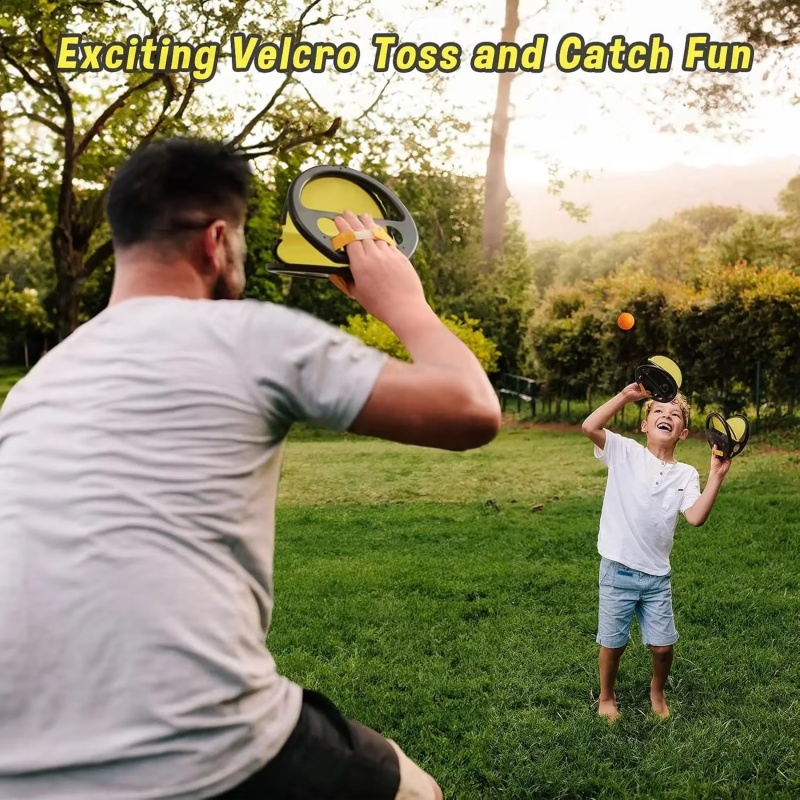 Outdoor Parent-Child Throwing  - Catch Ball Velcro ulasan dan harga