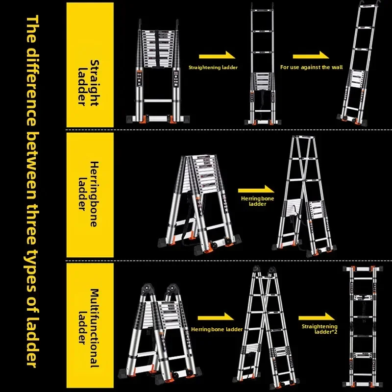 Telescopic ladder Aluminum all - Ladder Toss Set ulasan dan harga